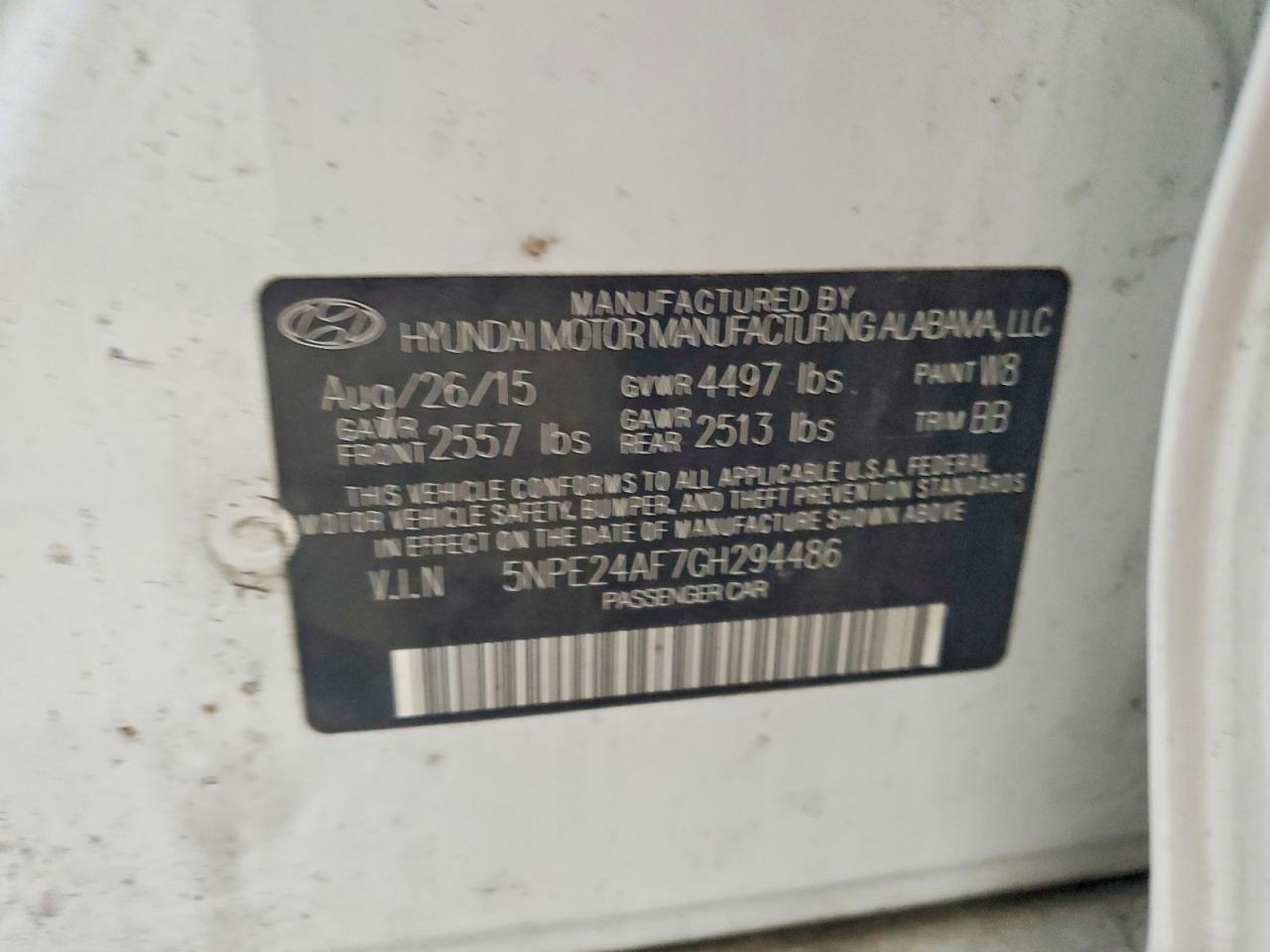 2016 HYUNDAI SONATA SE photo 12
