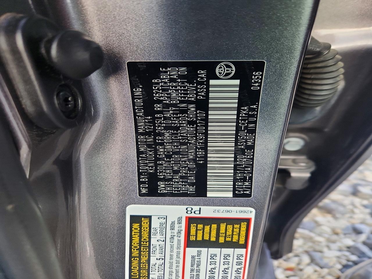 2015 TOYOTA CAMRY XSE photo 34