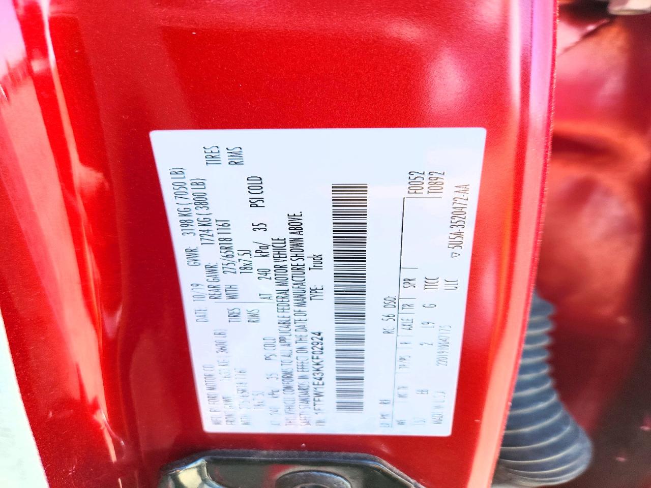 2019 FORD F150 SUPERCREW photo 23