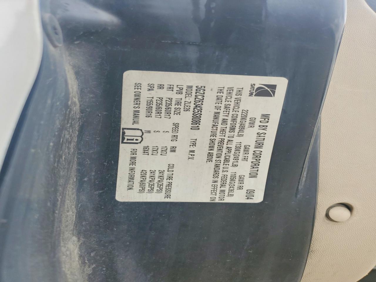 2005 SATURN VUE photo 37