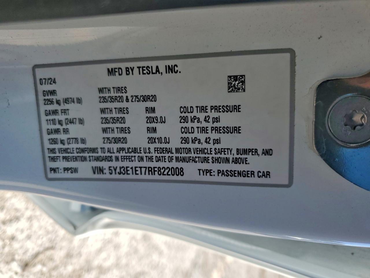 2024 TESLA MODEL 3 photo 25