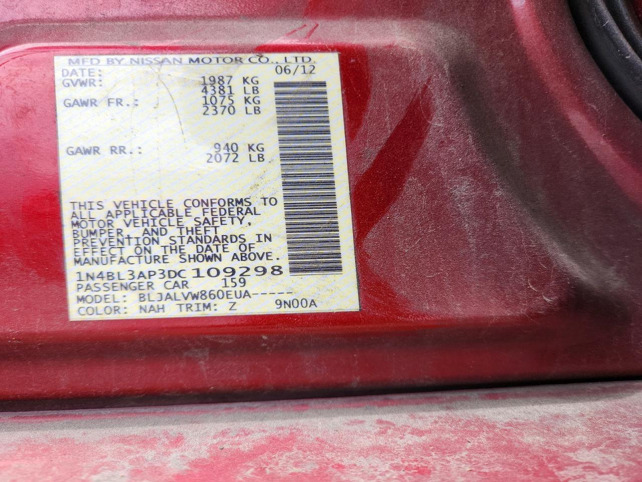 2013 NISSAN ALTIMA 3.5 S photo 23