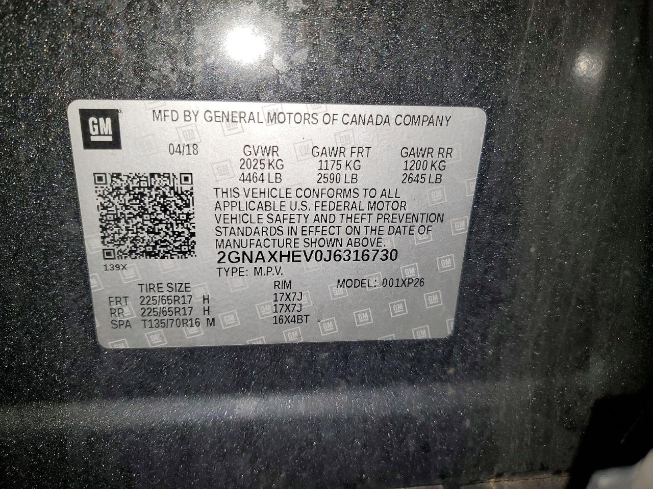 2018 CHEVROLET EQUINOX LS photo 25