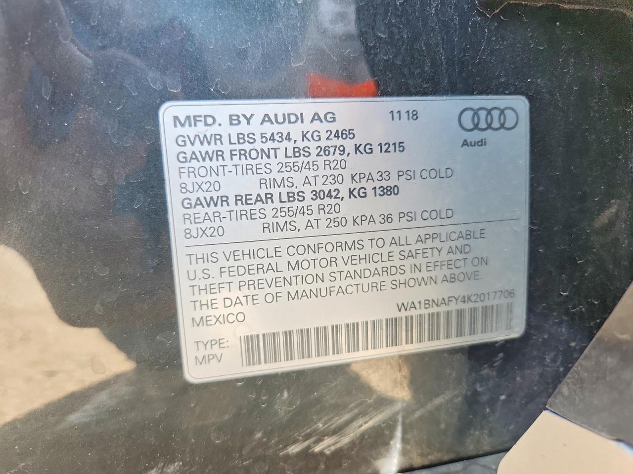 2019 AUDI Q5 PREMIUM PLUS photo 40