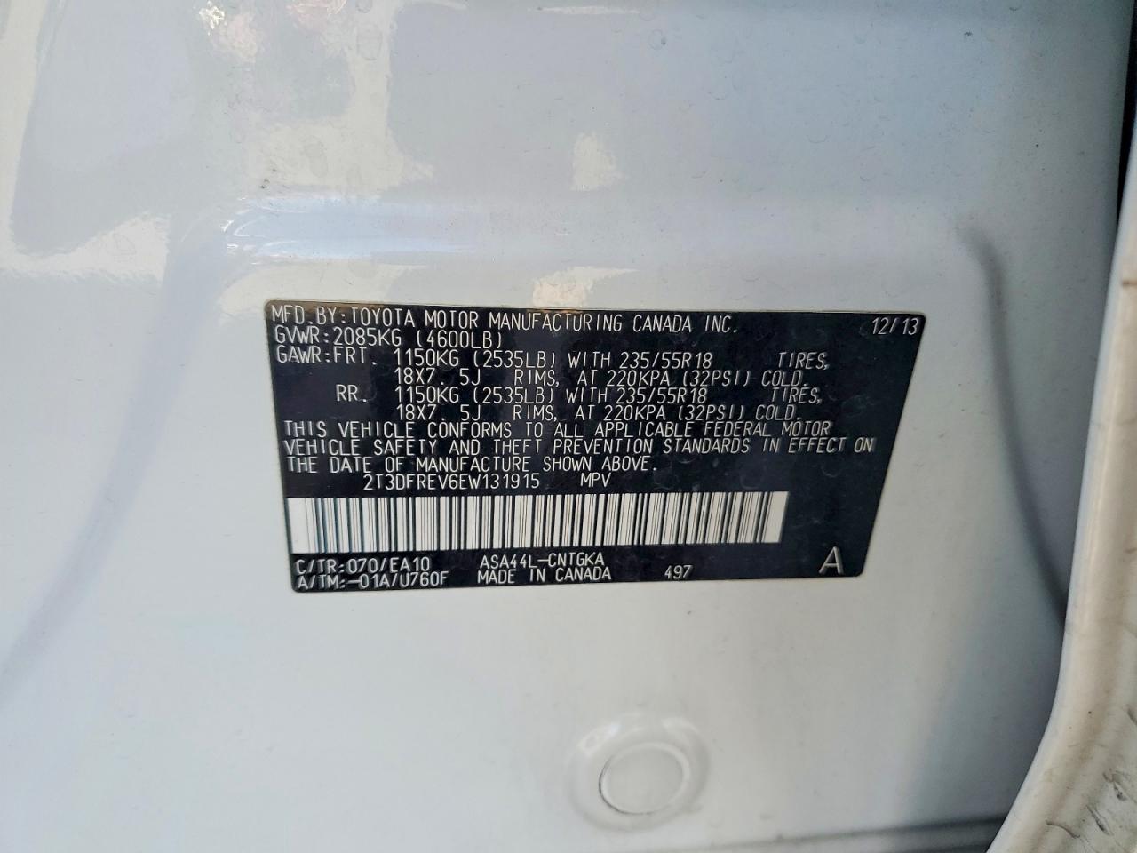 2014 TOYOTA RAV4 LIMITED photo 37