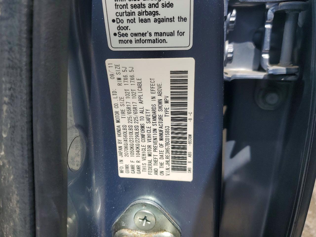 2011 HONDA CR-V EX photo 27