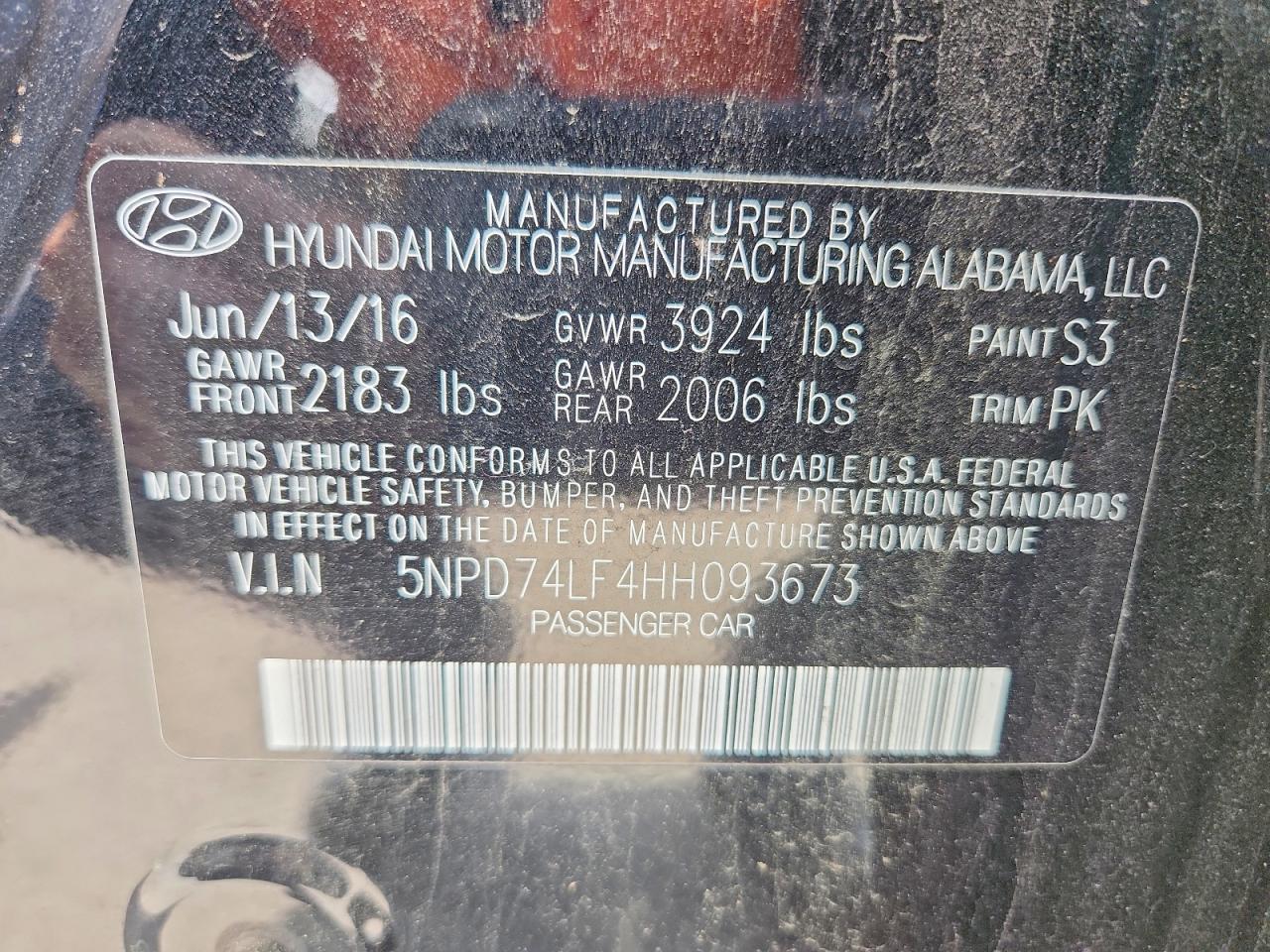 2017 HYUNDAI ELANTRA SE photo 34