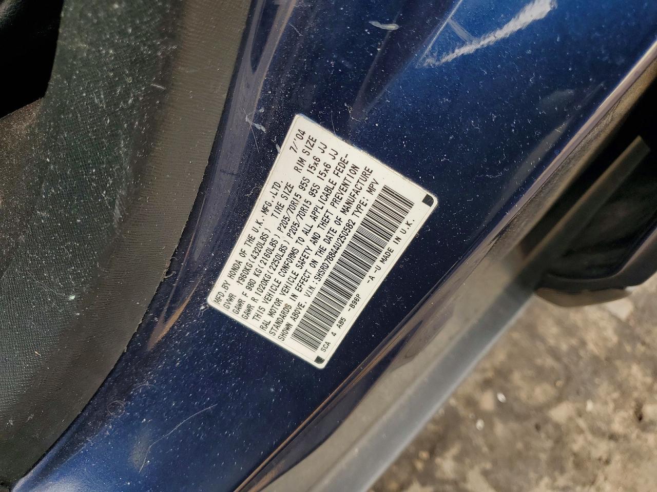 2004 HONDA CR-V EX photo 37