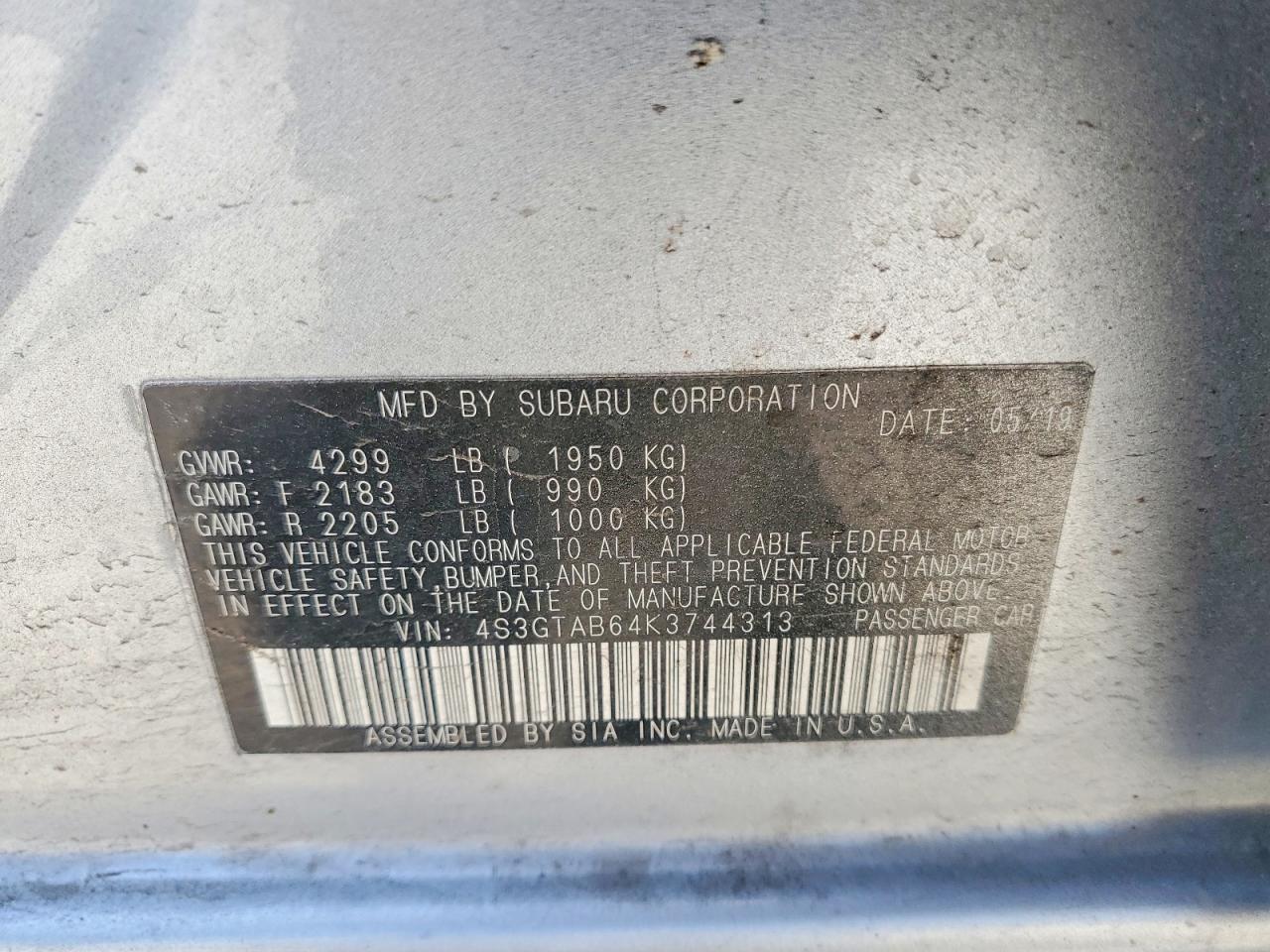 2019 SUBARU IMPREZA photo 34