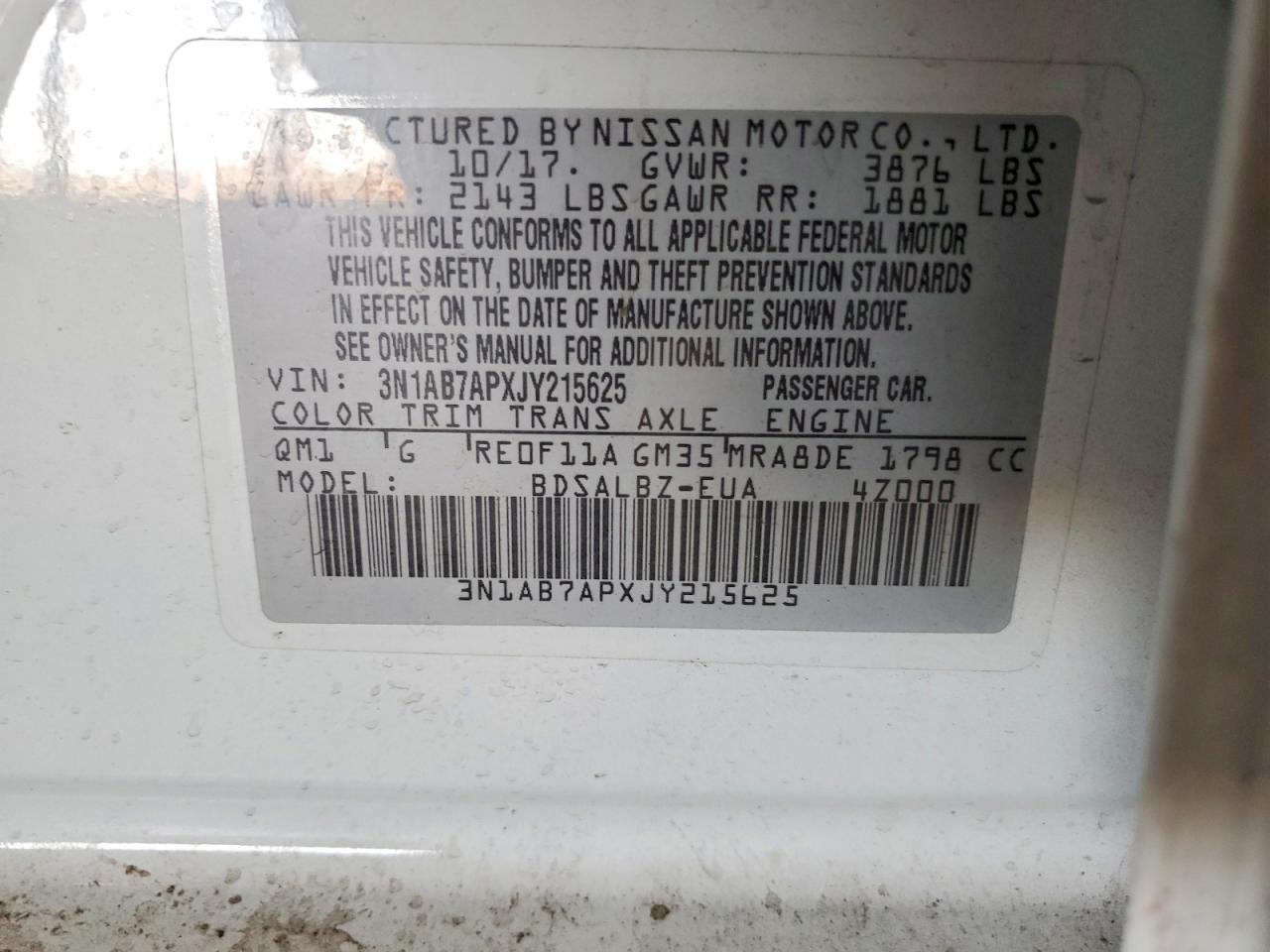2018 NISSAN SENTRA S photo 23