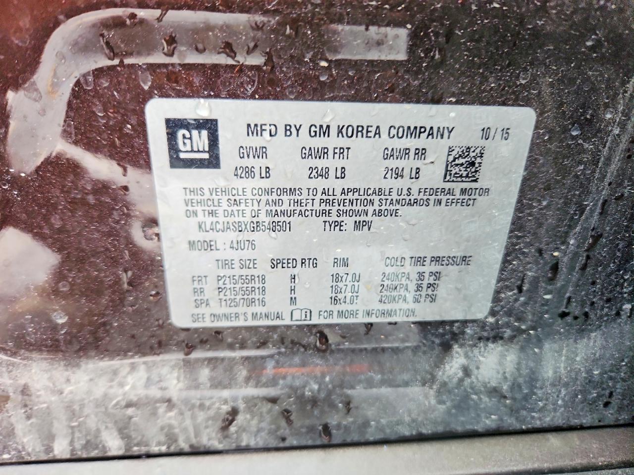 2016 BUICK ENCORE photo 25