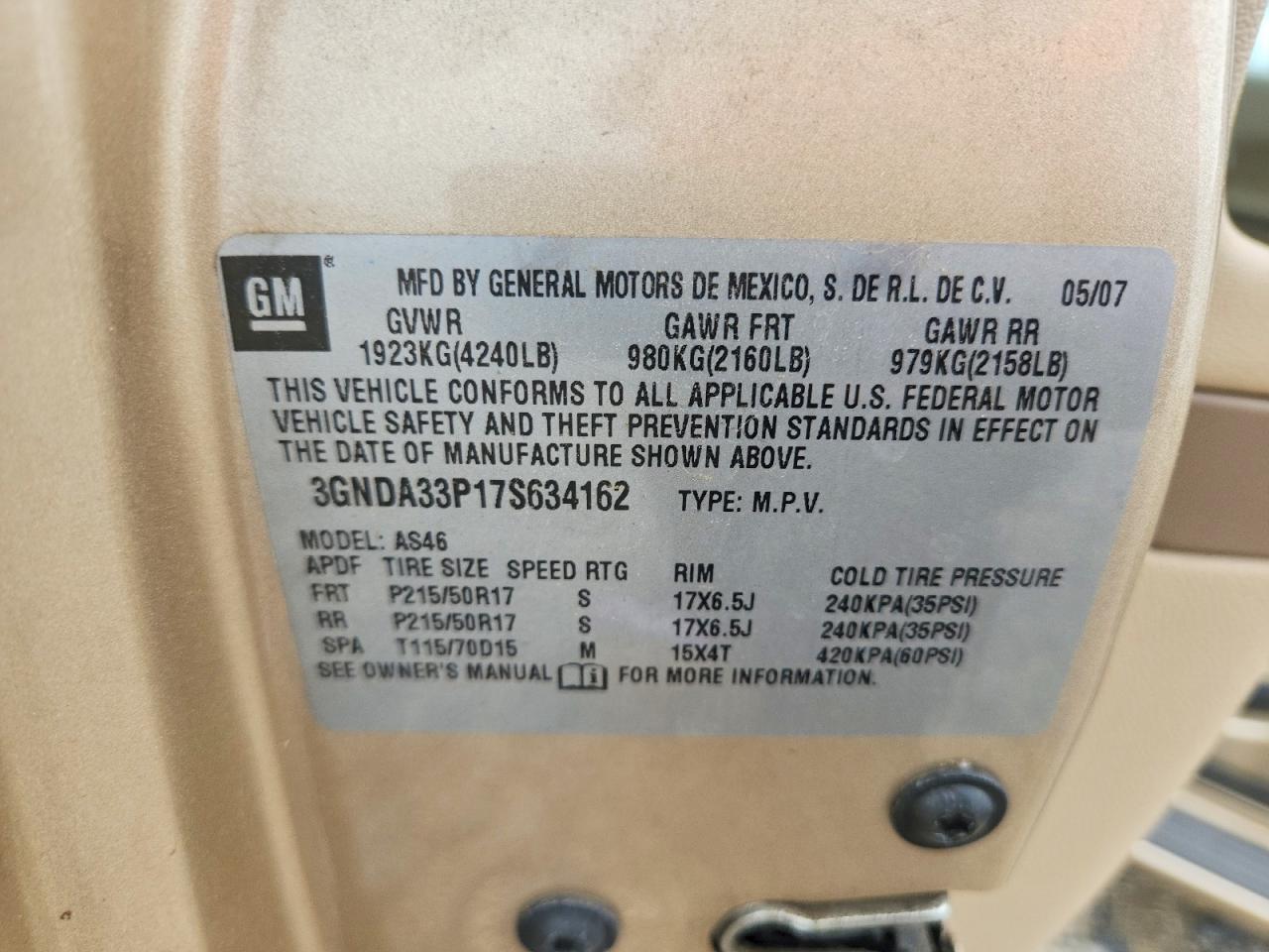 2007 CHEVROLET HHR LT photo 25