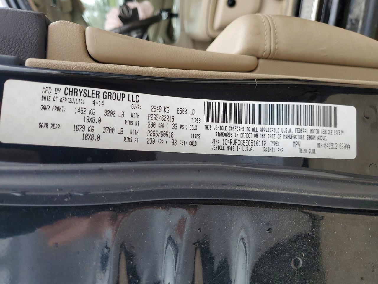 2014 JEEP GRAND CHEROKEE OVERLAND photo 34