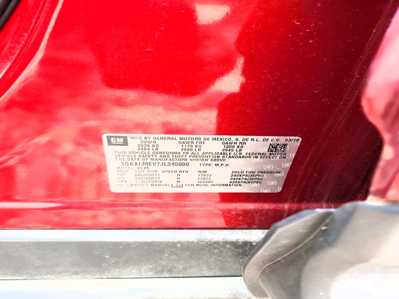 2018 GMC TERRAIN SLE photo 37