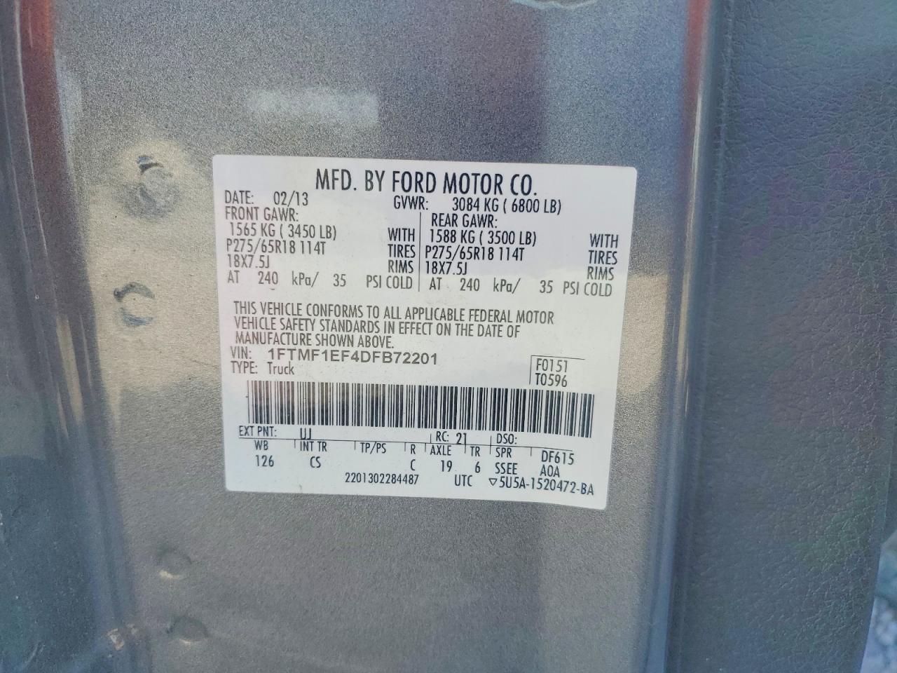 2013 FORD F150 photo 23