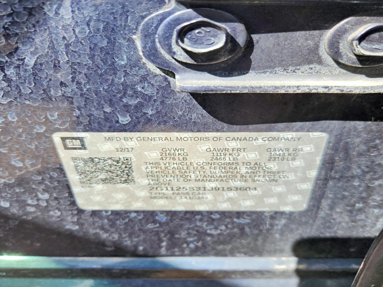 2018 CHEVROLET IMPALA PREMIER photo 34