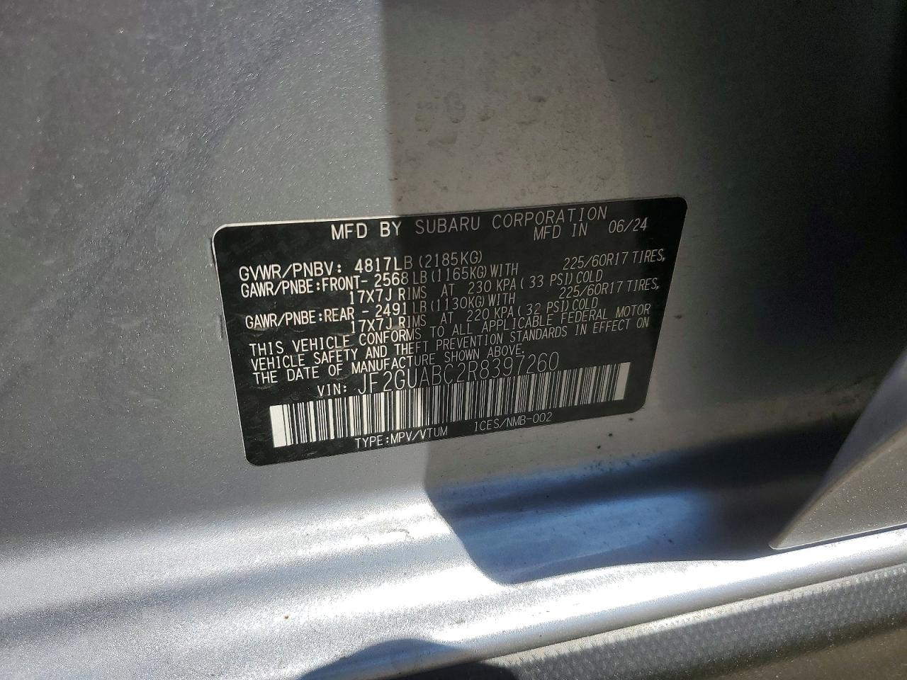 2024 SUBARU CROSSTREK photo 37