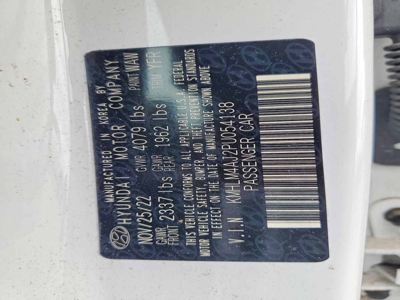 2023 HYUNDAI ELANTRA BLUE photo 23