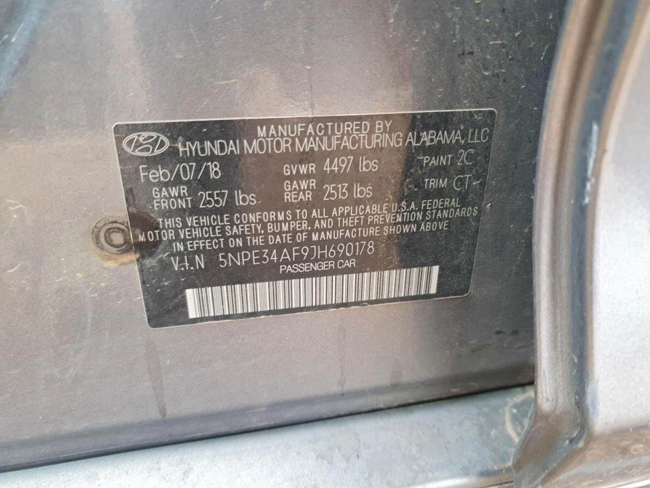 2018 HYUNDAI SONATA SPORT photo 23