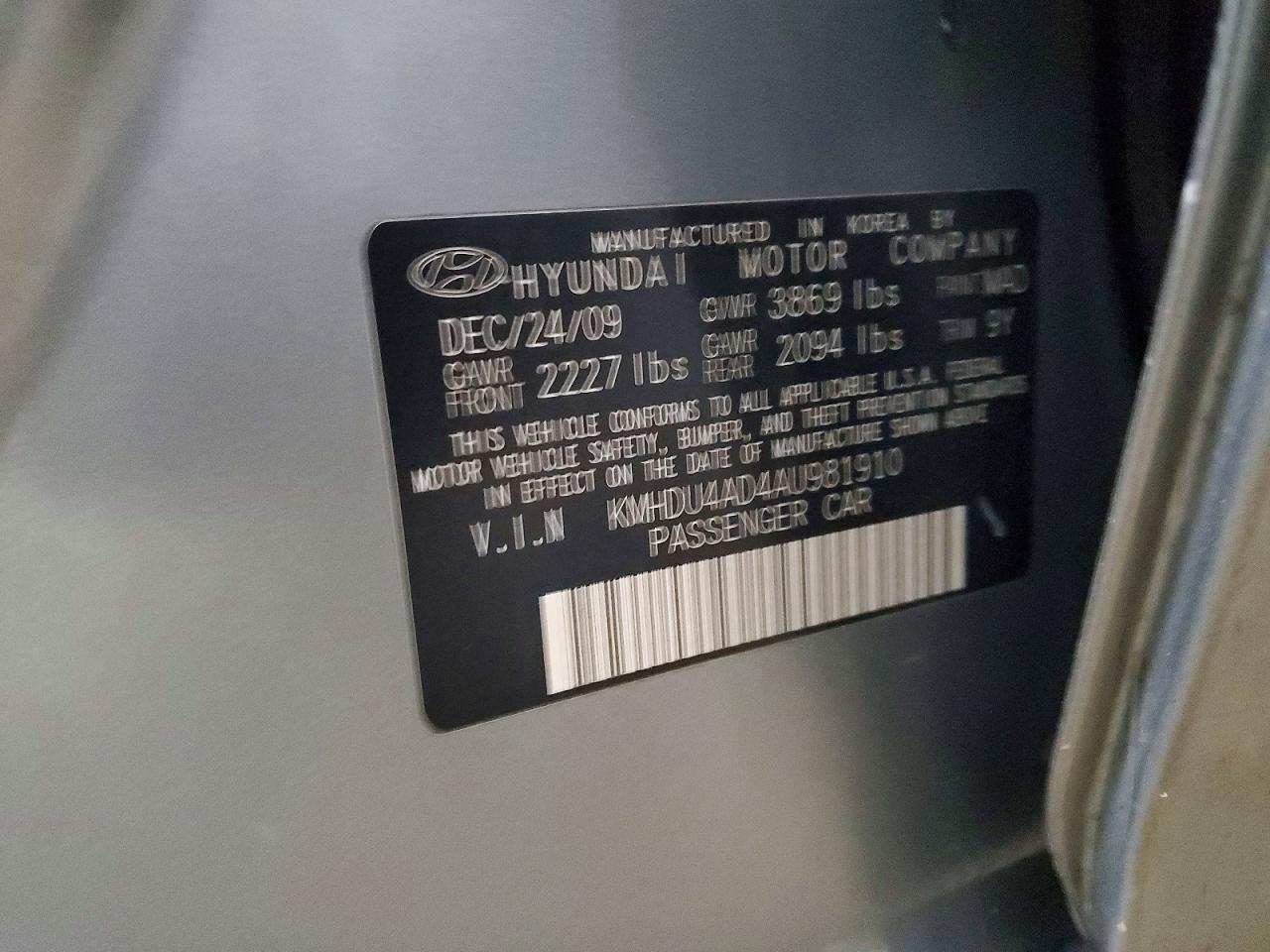 2010 HYUNDAI ELANTRA SE photo 23