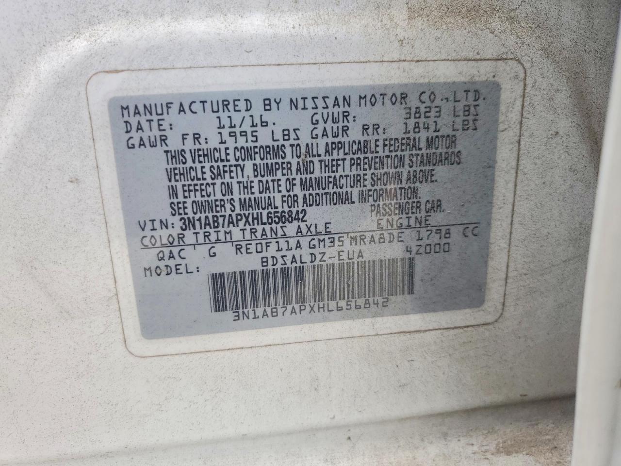 2017 NISSAN SENTRA SV photo 34