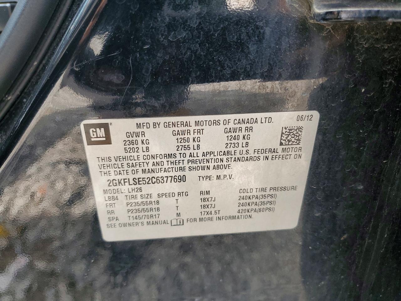 2012 GMC TERRAIN SLE photo 27