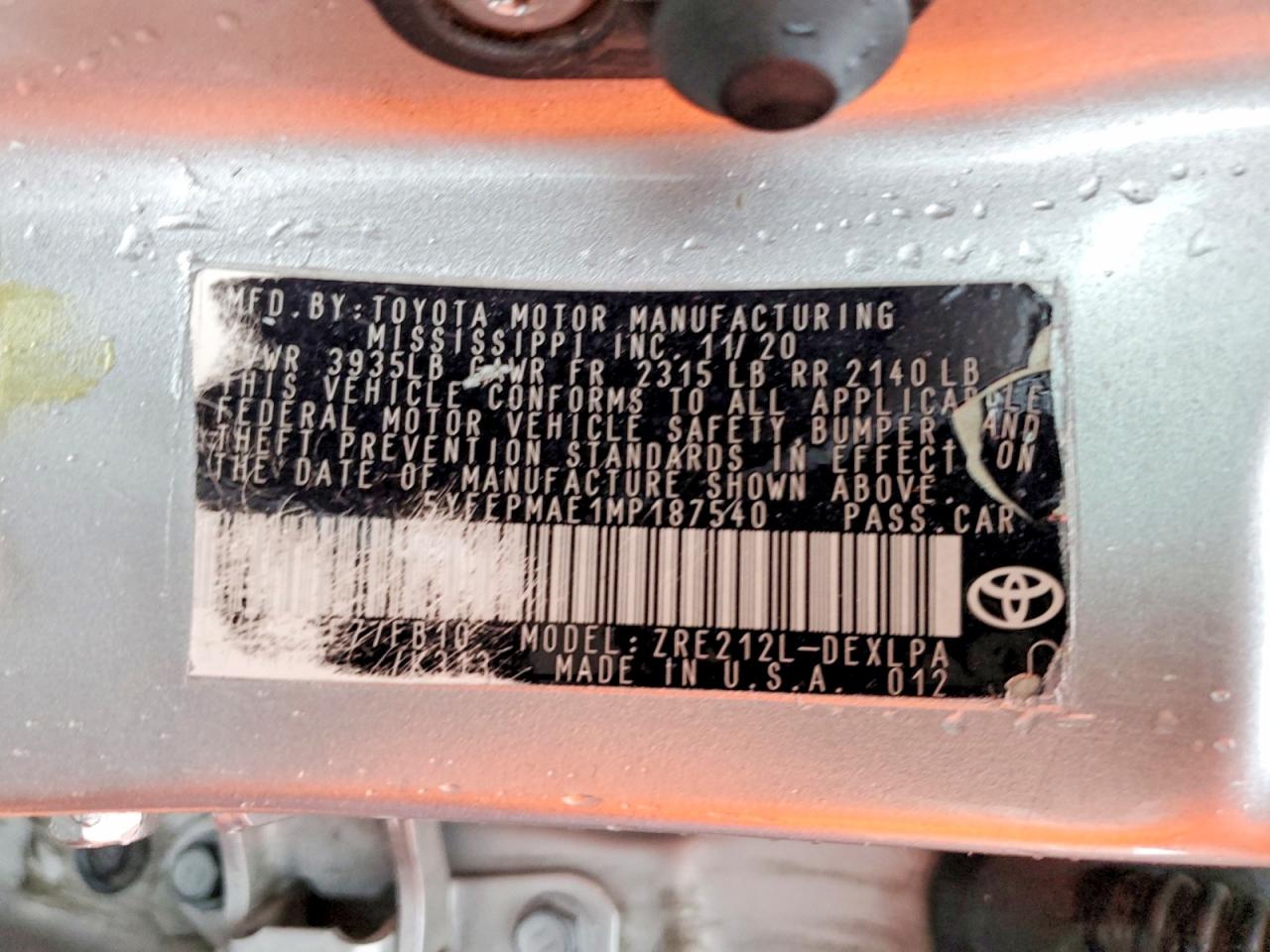 2021 TOYOTA COROLLA LE photo 13