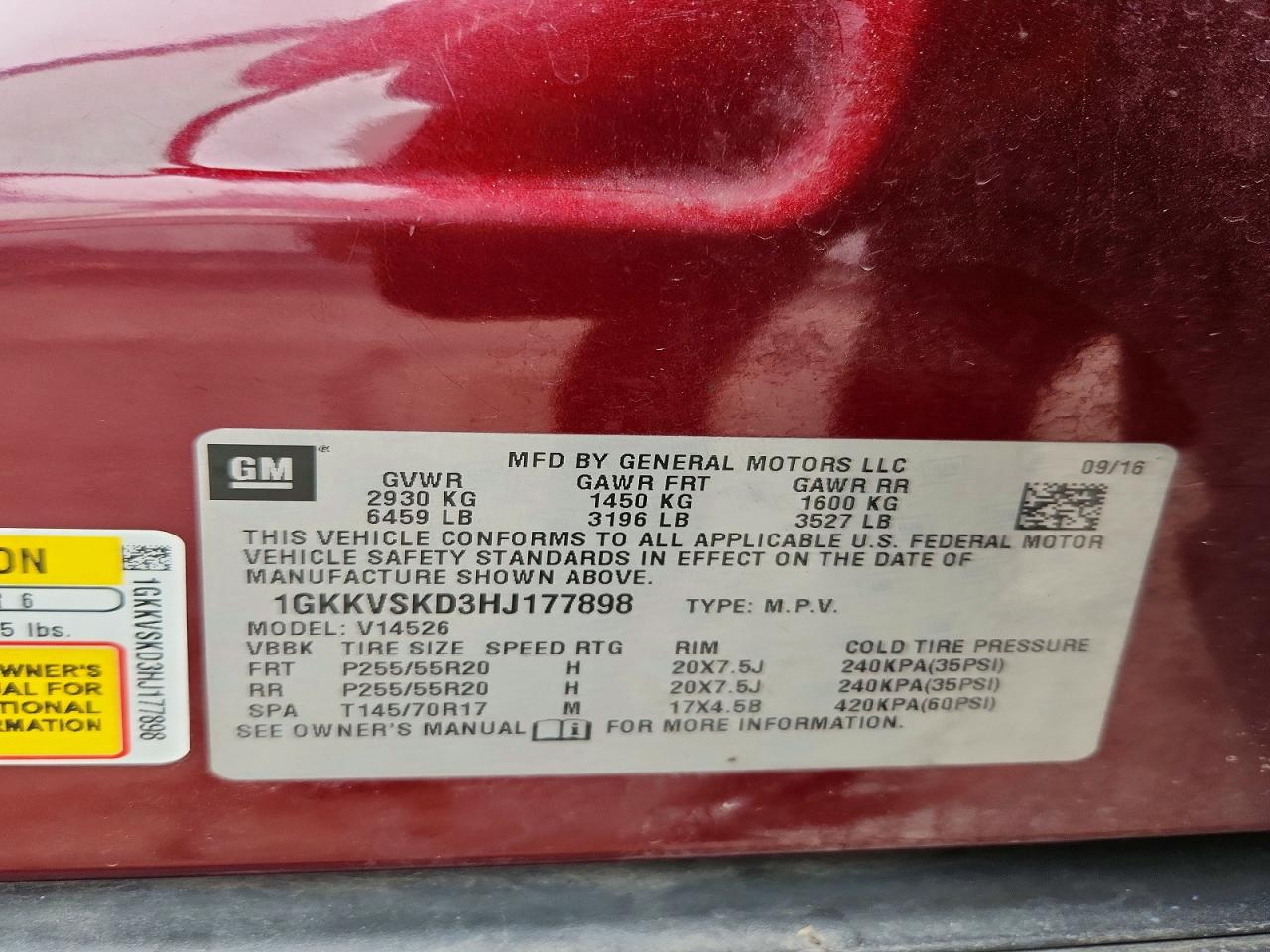 2017 GMC ACADIA LIMITED SLT-2 photo 25