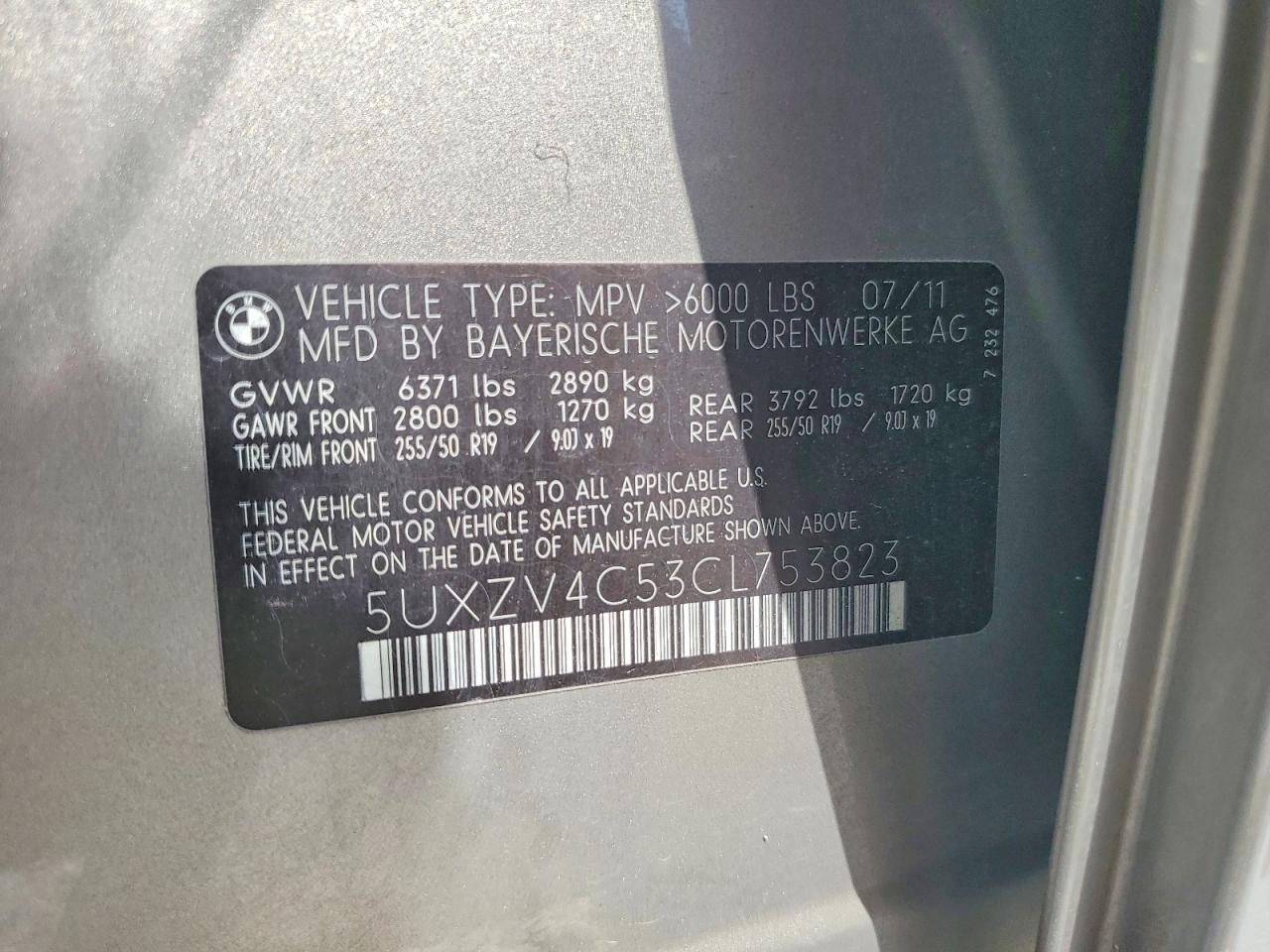 2012 BMW X5 XDRIVE35I photo 23
