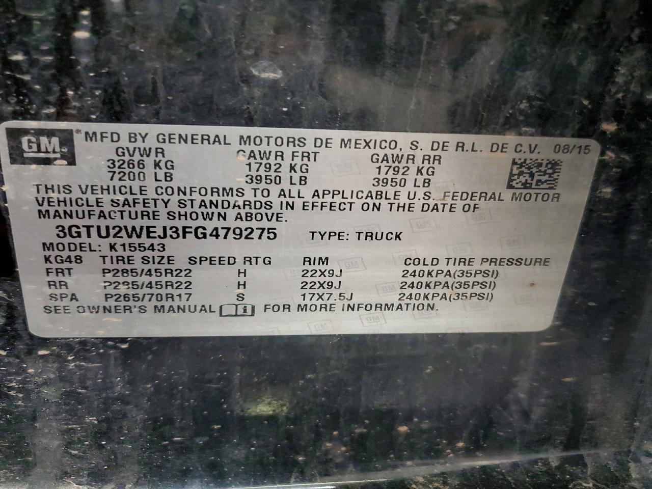 2015 GMC SIERRA K1500 DENALI photo 23