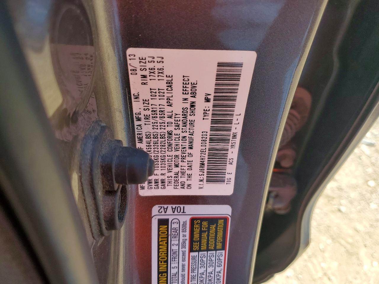 2014 HONDA CR-V EXL photo 25