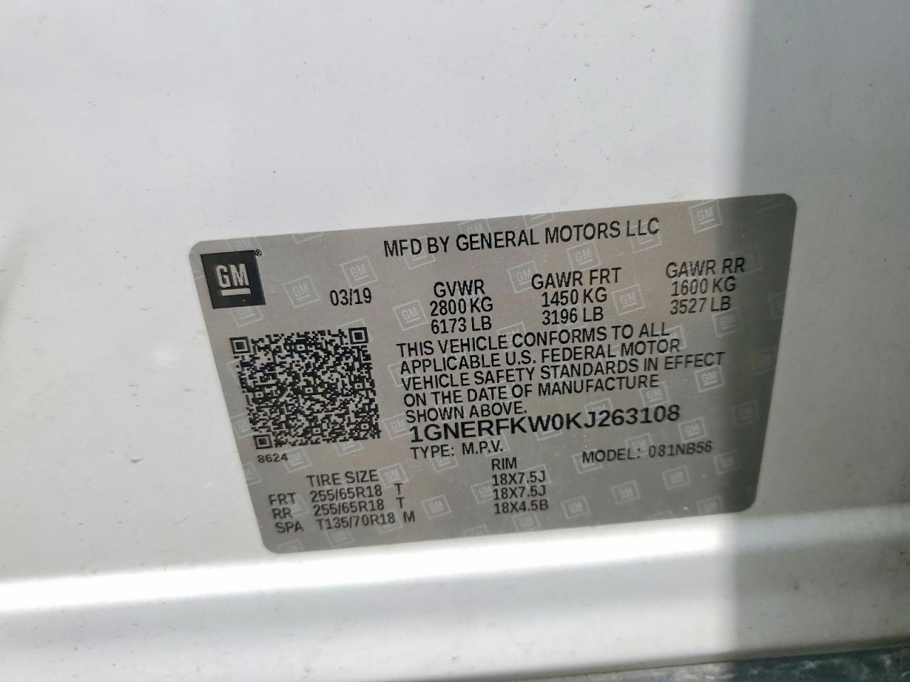 2019 CHEVROLET TRAVERSE LS photo 12