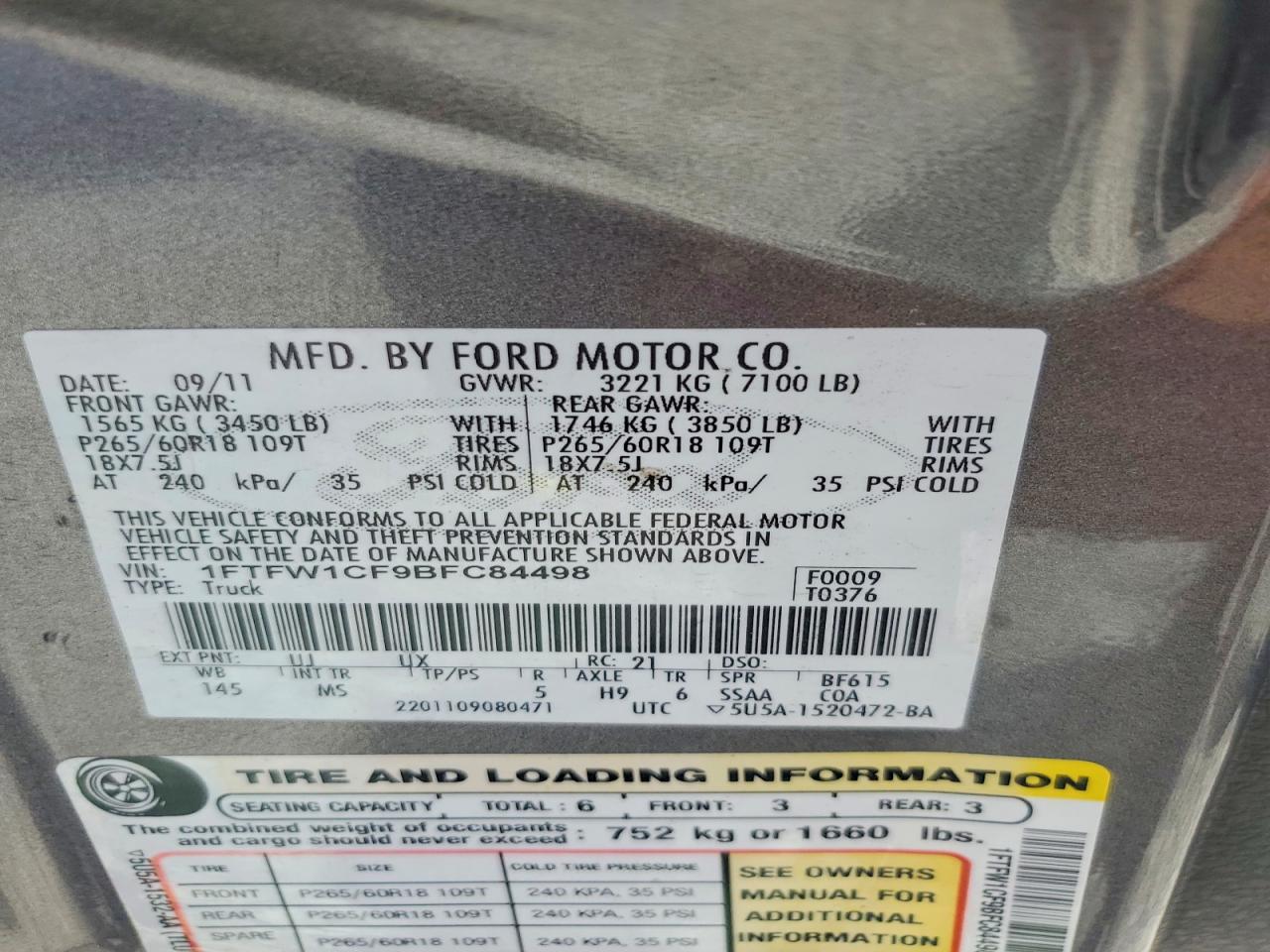 2011 FORD F150 SUPERCREW photo 23