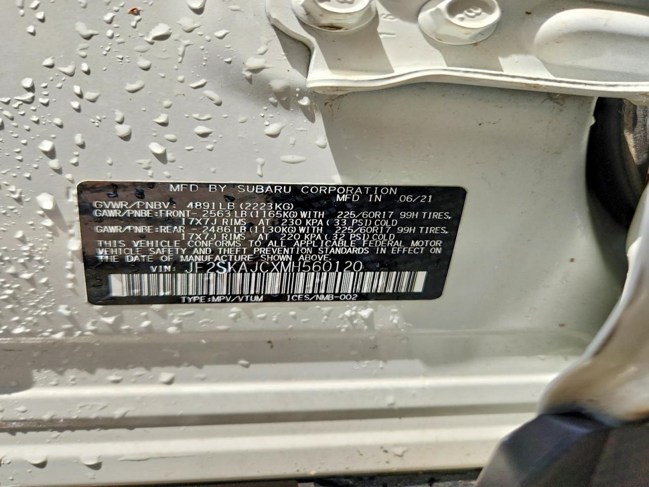 2021 SUBARU FORESTER PREMIUM photo 23