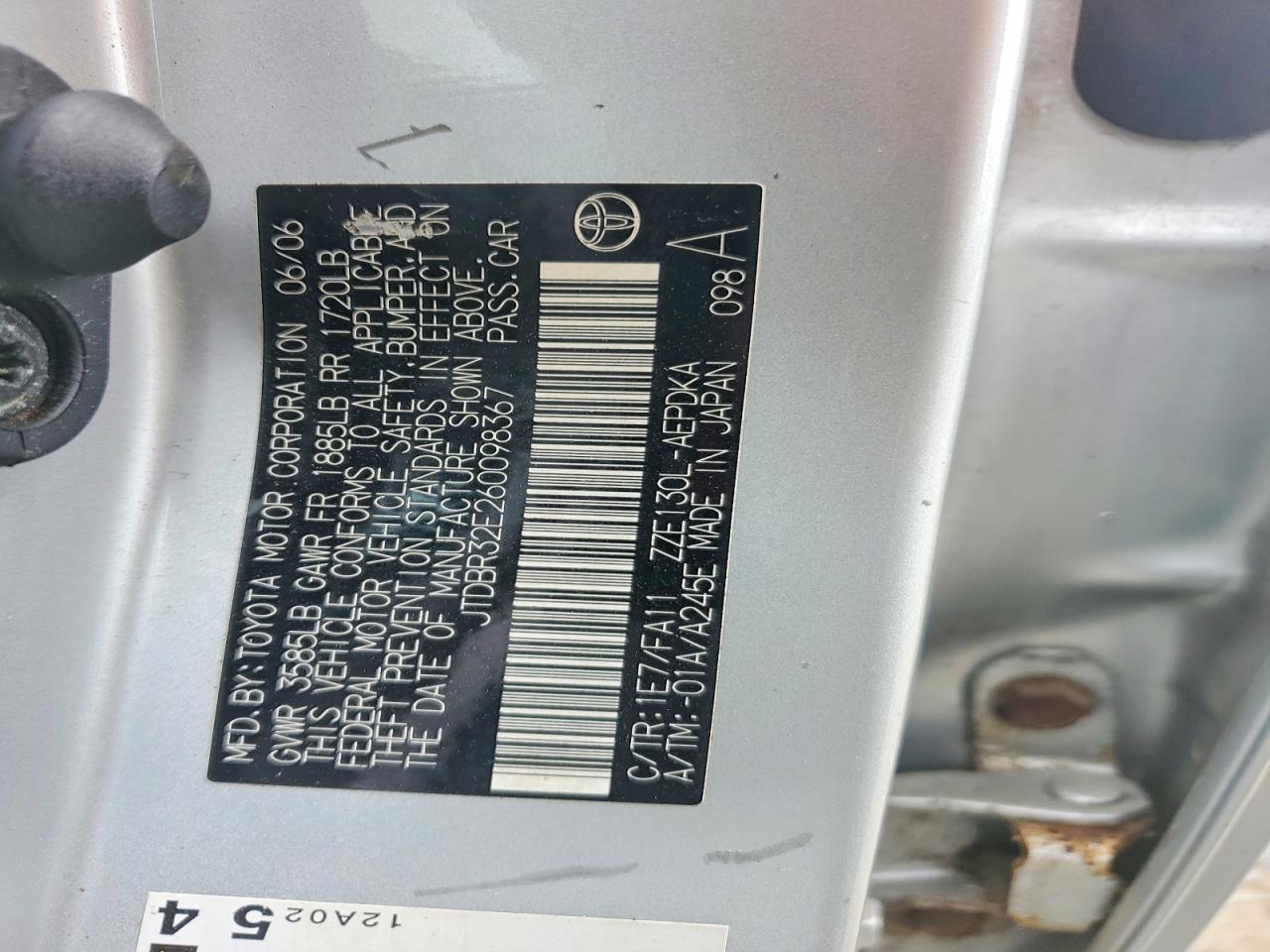 2006 TOYOTA COROLLA CE photo 34