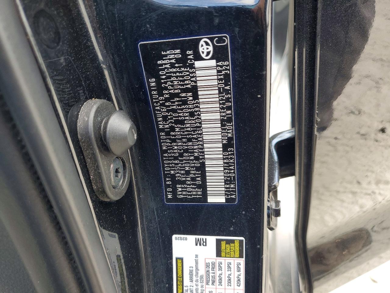 2020 TOYOTA COROLLA LE photo 23