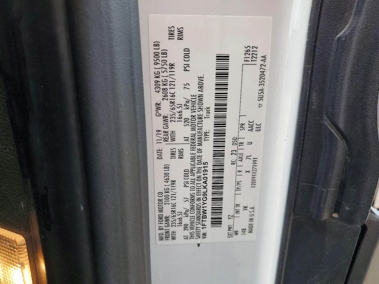 2020 FORD TRANSIT T-350 photo 25