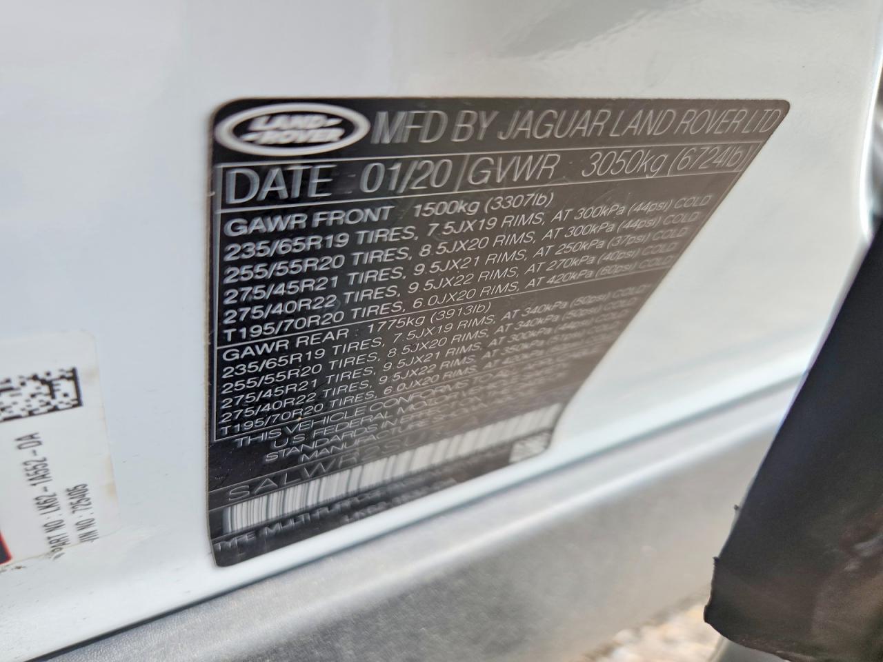 2020 LAND ROVER RANGE ROVER SPORT HSE photo 13
