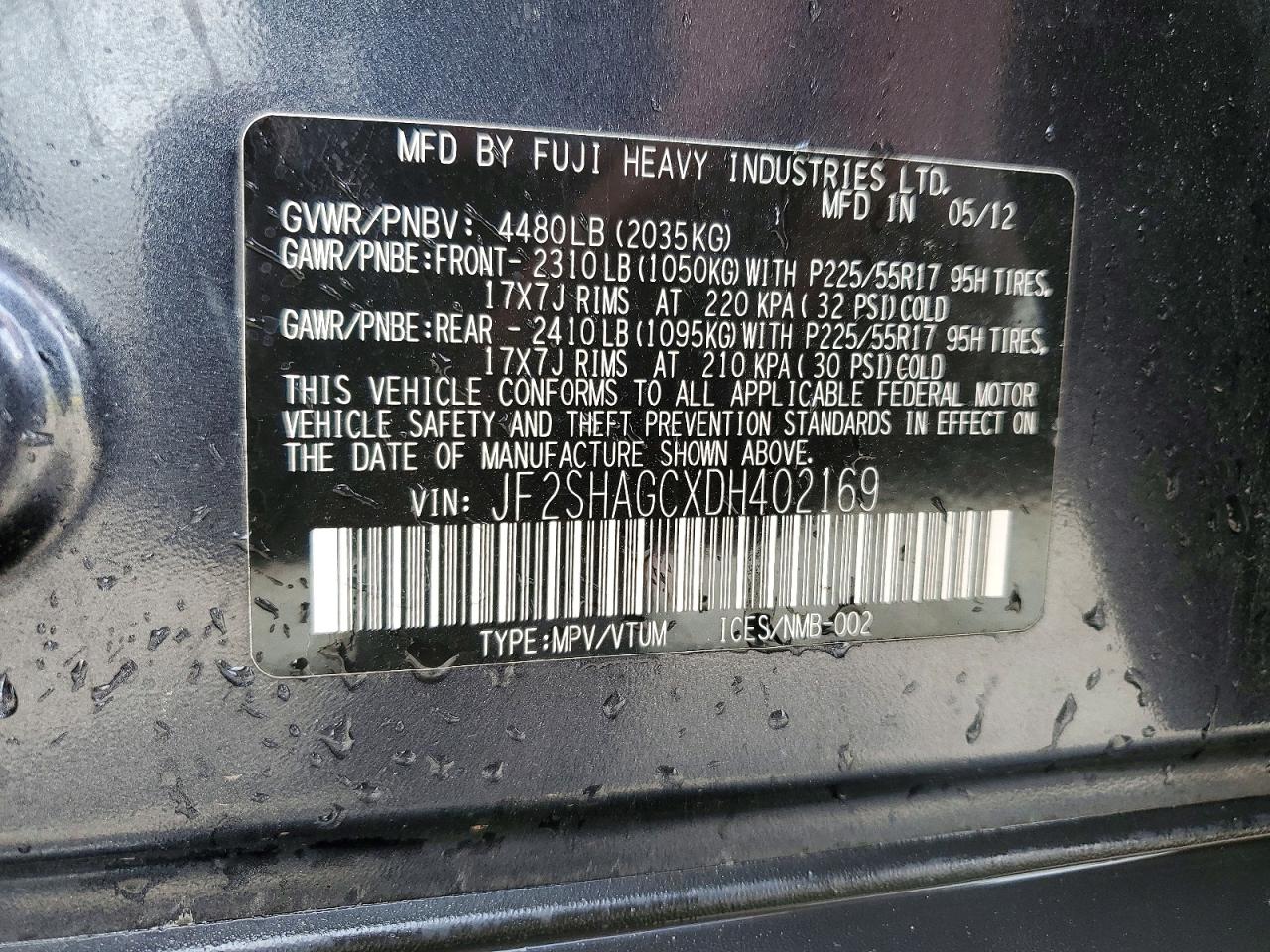 2013 SUBARU FORESTER TOURING photo 25