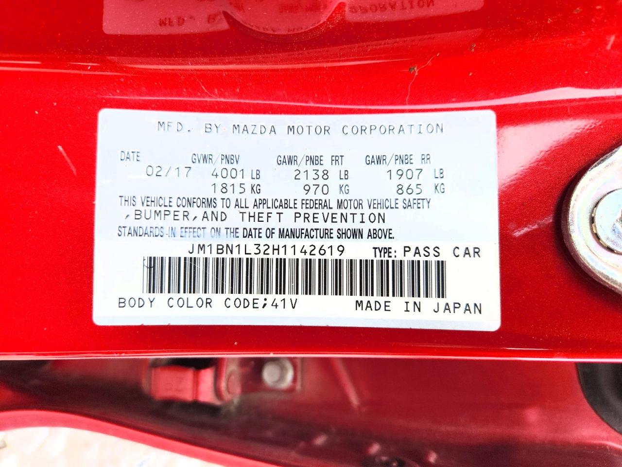 2017 MAZDA 3 TOURING photo 13