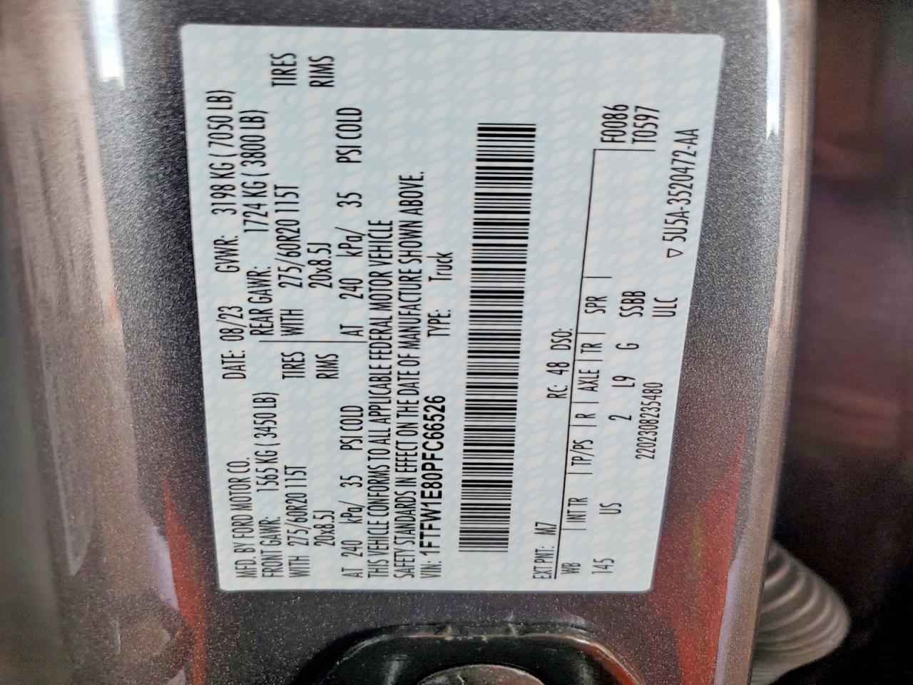 2023 FORD F150 SUPERCREW photo 34