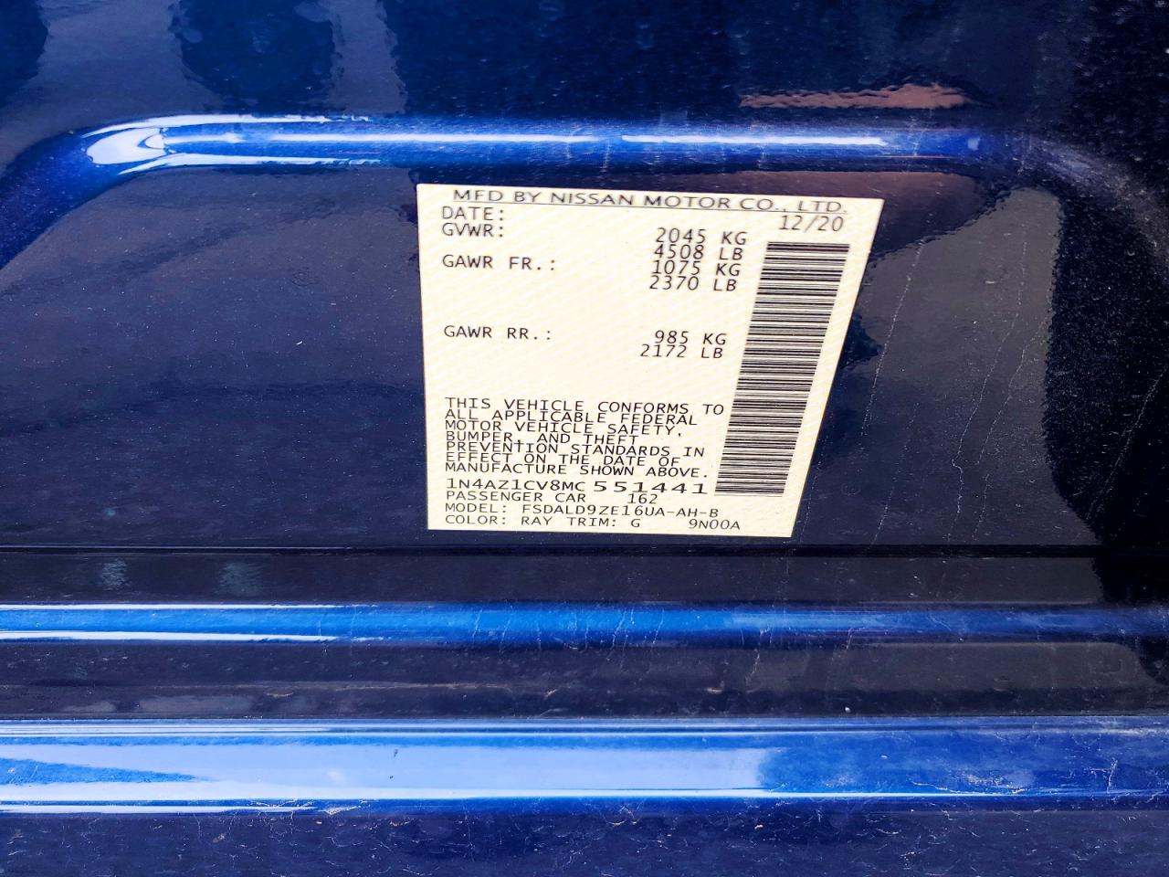 2021 NISSAN LEAF SV photo 23
