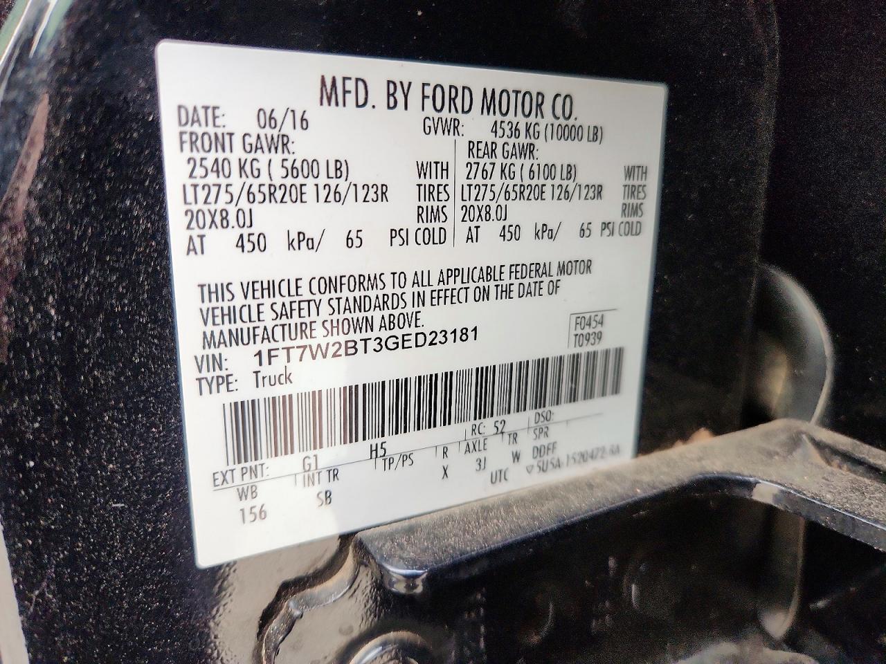2016 FORD F250 photo 23