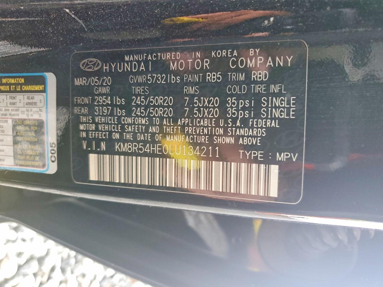 2020 HYUNDAI PALISADE LIMITED photo 13