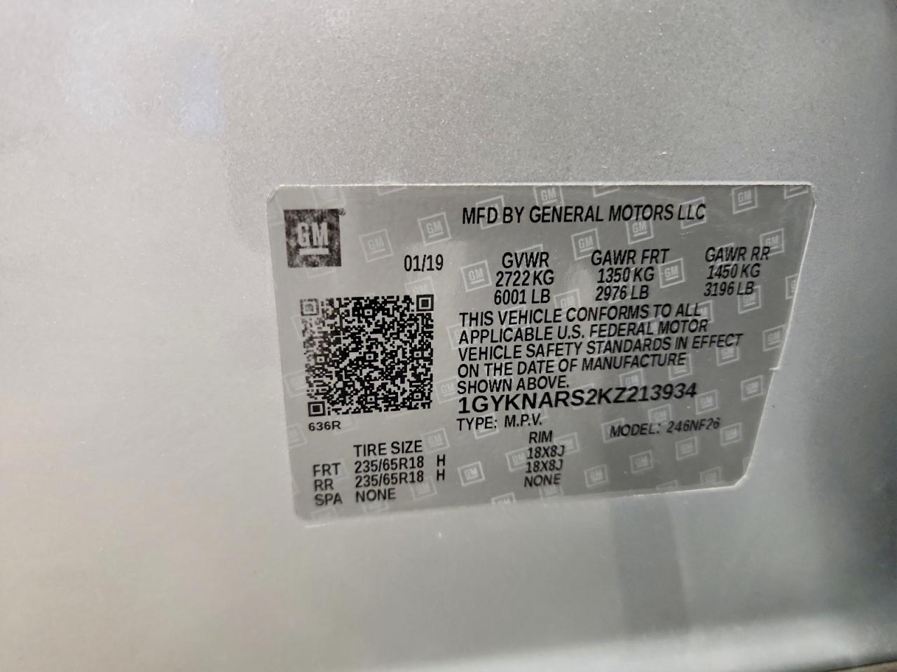 2019 CADILLAC XT5 photo 25