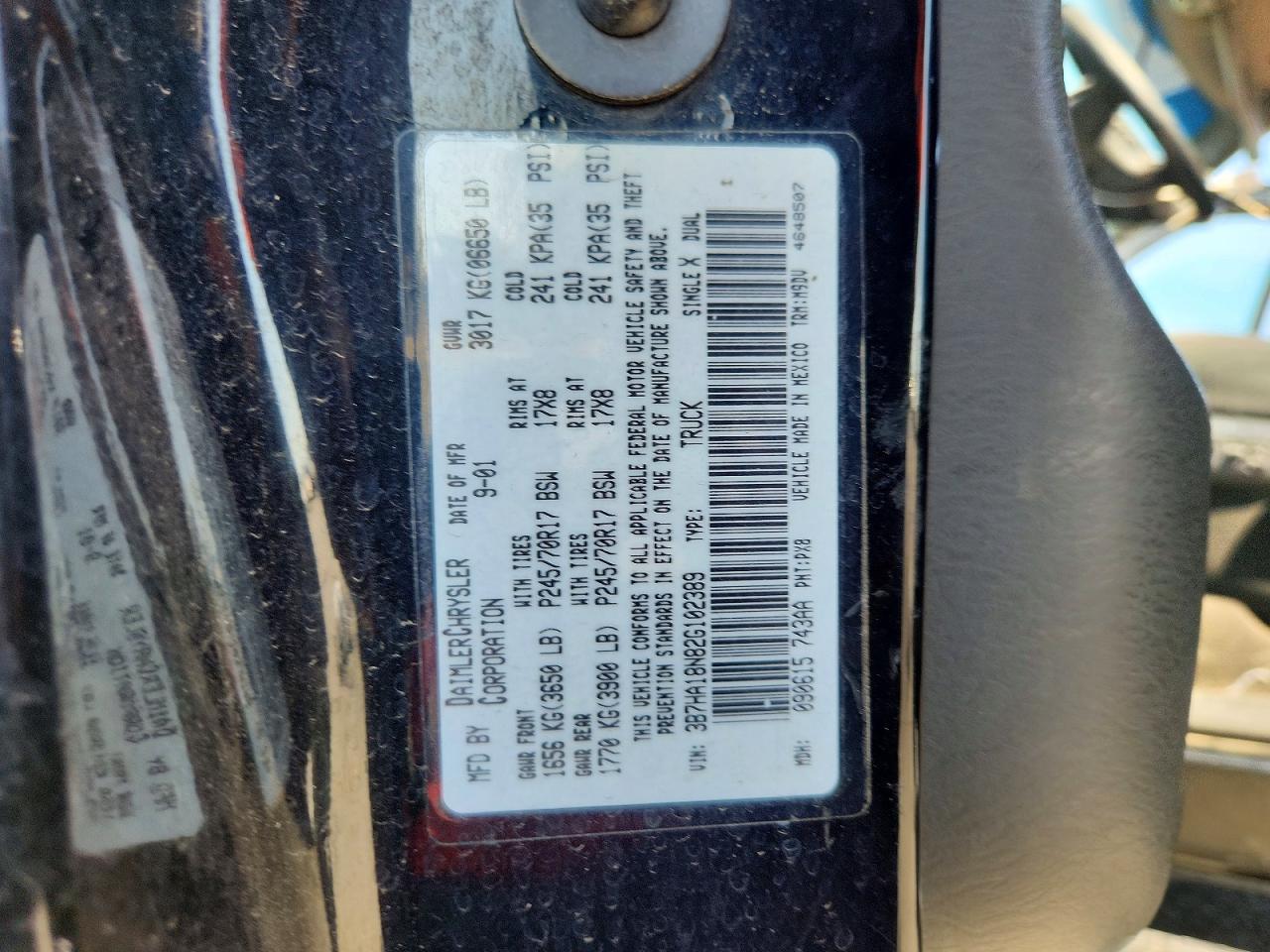 2002 DODGE RAM 1500 photo 34