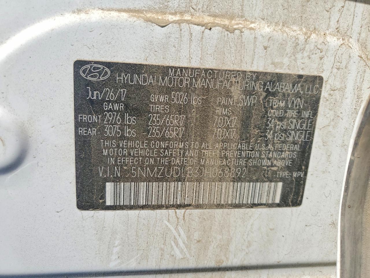 2018 HYUNDAI SANTA FE SPORT 2.4L photo 34