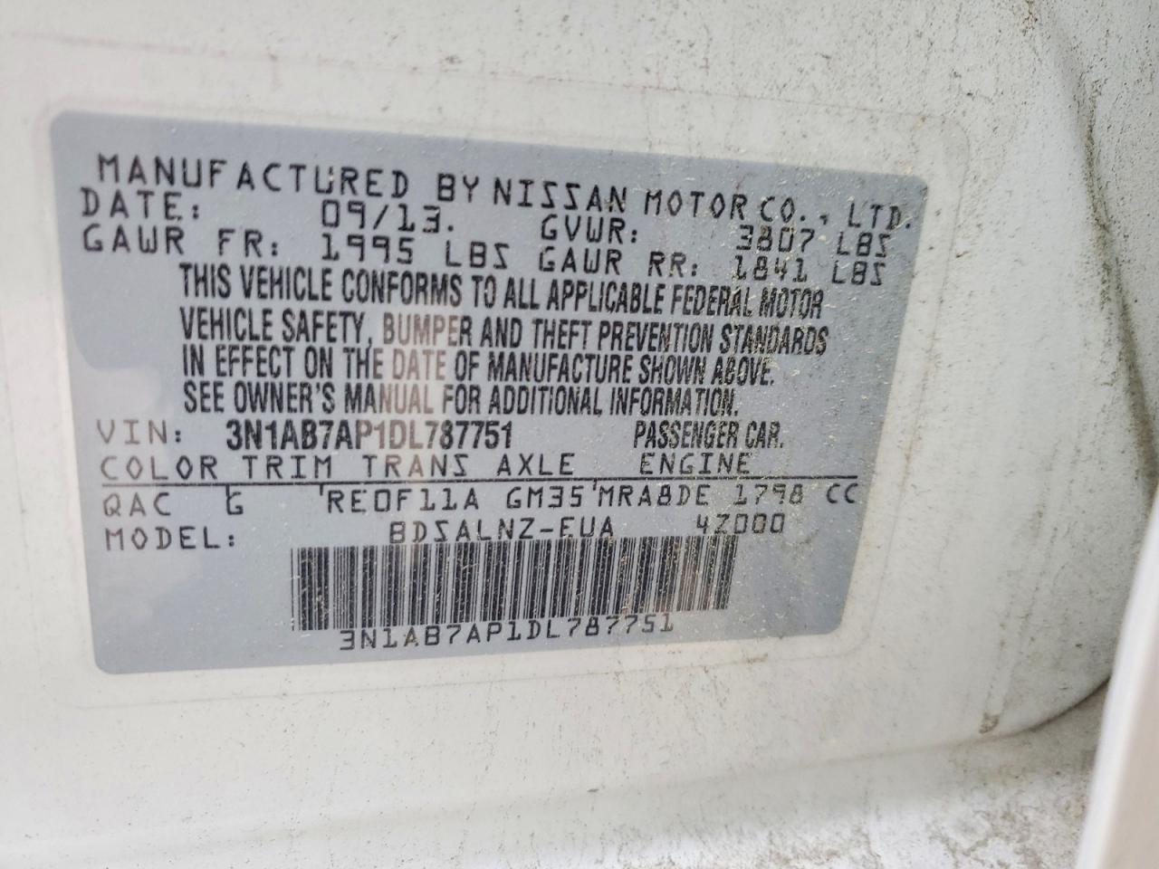 2013 NISSAN SENTRA S photo 23