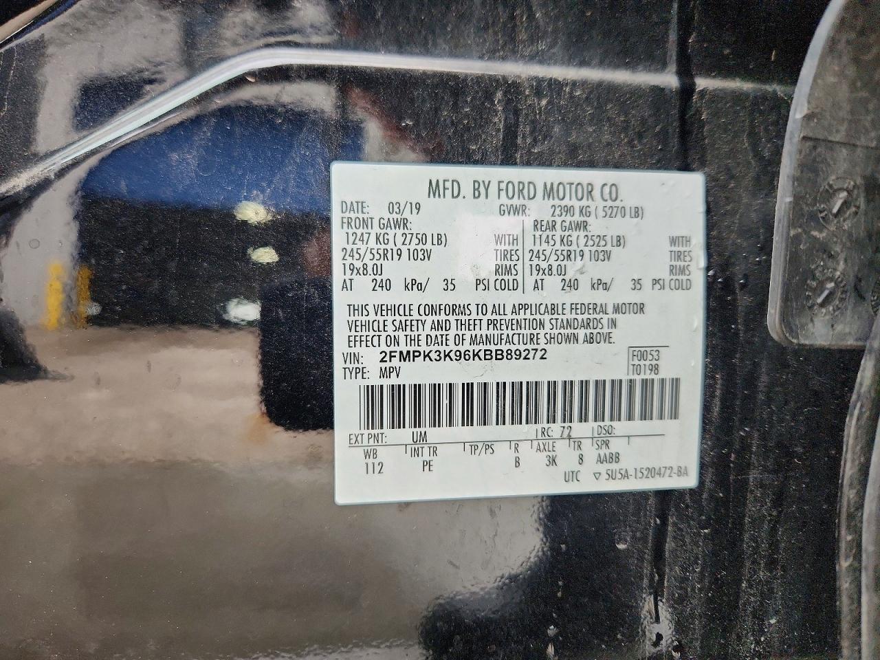 2019 FORD EDGE TITANIUM photo 25