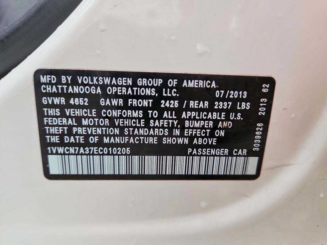 2014 VOLKSWAGEN PASSAT SEL photo 23